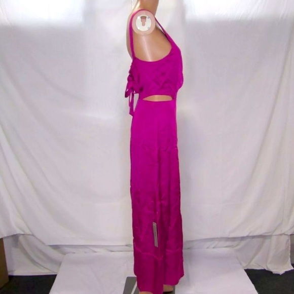 Anthropologie Size 2 Audry Cutout Maxi Dress Pink Purple NWT - Picture 3 of 8